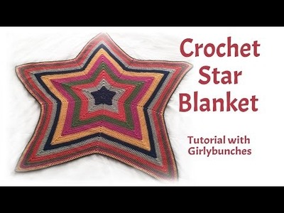 Learn to Crochet with Girlybunches - Crochet Star Blanket - Tutorial