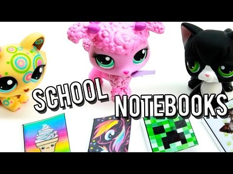 LPS - DIY School Notebooks with Pages