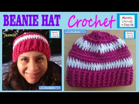 Beanie Hat Free Crochet Pattern "Jazmín" by Maricita Colours in English