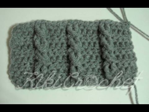 Crochet Cable Stitch (single cables- english tutorial)