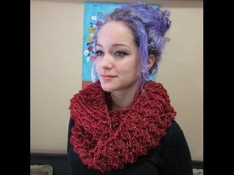 Crochet Circular Scarf 3D For Valentines Day With Ruby Stedman