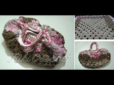 Crochet Granny Square Bag (part 3)