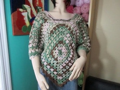 Crochet granny square blouse   with Ruby Stedman