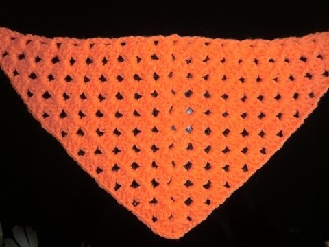 Crochet Pattern *HALF GRANNY SQUARE SHAWL *