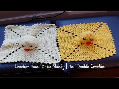 Crocheted Small Baby Blanky | Half Double Crochet