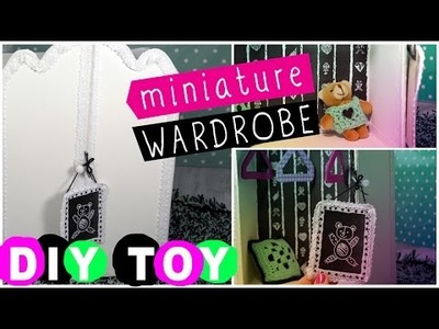 DIY toys for children Doll's wardrobe Teddy's wardrobe How to make toy furniture