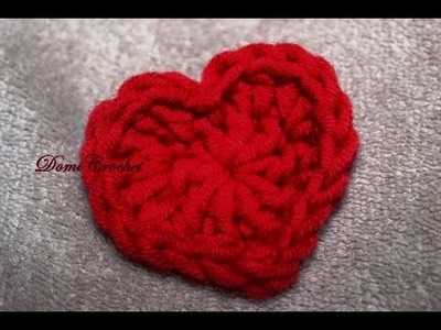 Easy crochet heart pattern