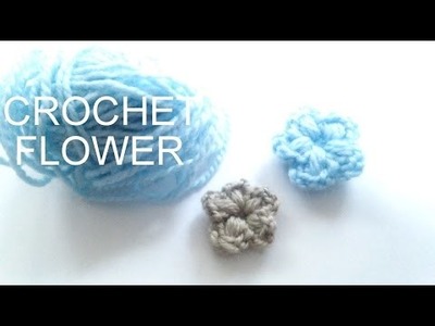 Easy small crochet flower