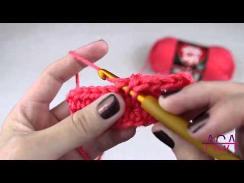 Half Double Crochet - How to make a Half Double Crochet or HDC Stitch in Crochet