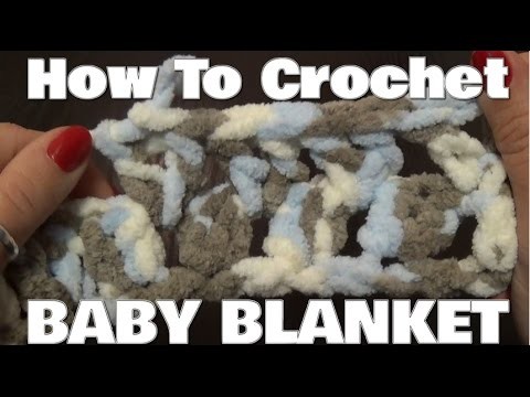 How To Crochet A Baby Blanket - Using V Stitch
