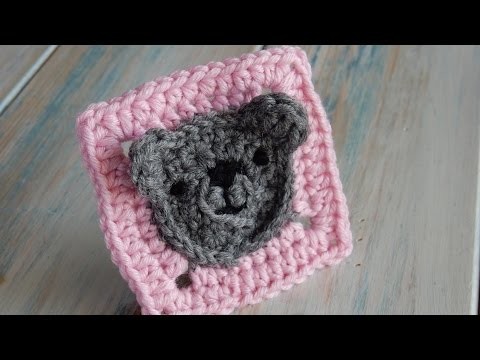 How to Crochet a Bear Granny Square