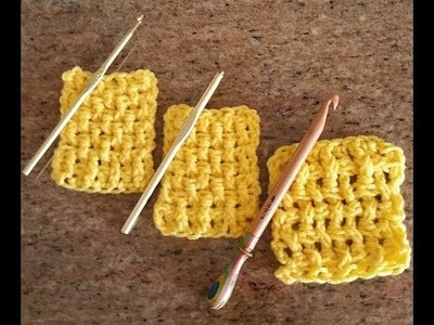 How to crochet a front post, back post double crochet weave