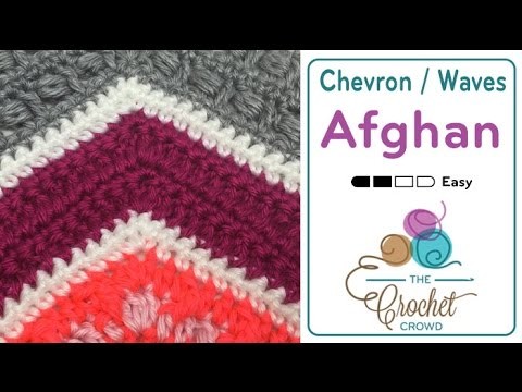 How to Crochet A Wave Afghan: Herringbone Stitch Wave