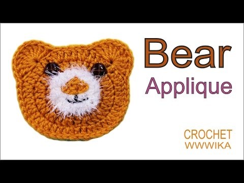 How to crochet bear applique How to crochet a circle for beginners(DC) free pattern tutorial