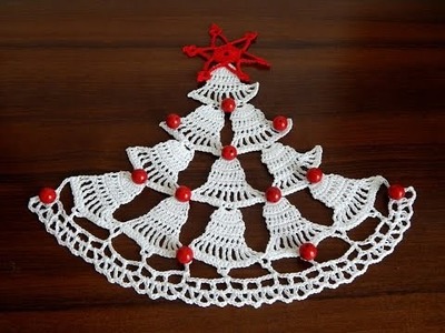 How to crochet Christmas tree  Crochet tree  Christmas motif  Step by step  Part 1