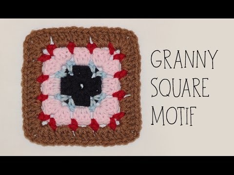 How To Crochet Granny Square Motif #1