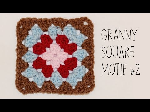 How To Crochet Granny Square Motif #2
