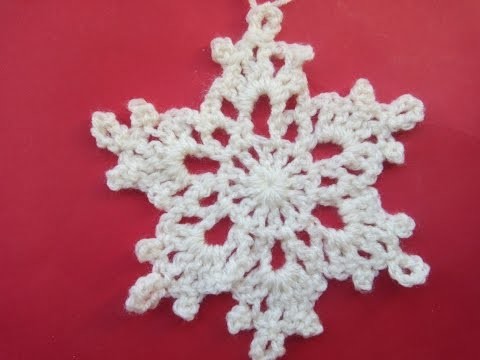 How to crochet snowflake