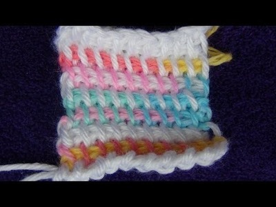 How to Crochet the Tunisian.Afghan Stitch