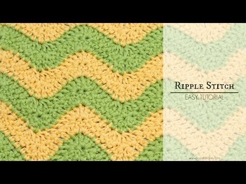 How To: Crochet The Ripple (Chevron) Stitch