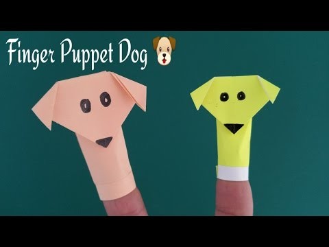 How to do a Paper "✌Finger puppet Dog 