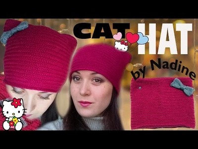 How to Knit a Kitty Hat [SUPER EASY]