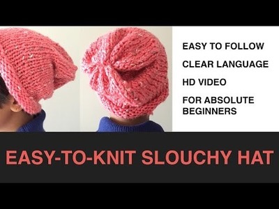 How to Knit an Easy-to-Make Slouchy Hat