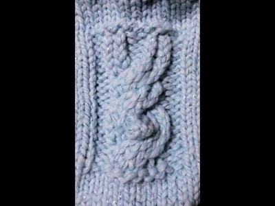 How to Loom Knit a Rabbit Cabled Motif