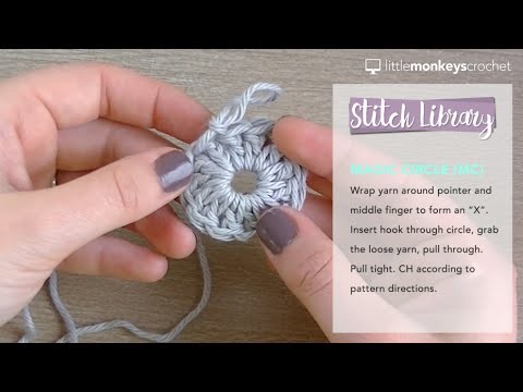 How to Make a Magic Circle or Adjustable Loop - Crochet Tutorial