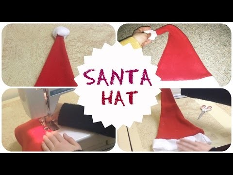 How to make an EASY Santa Hat!