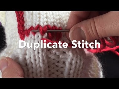 How to Make the Duplicate Stitch