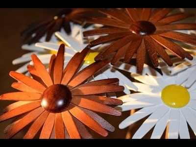 How to make wooden flowers