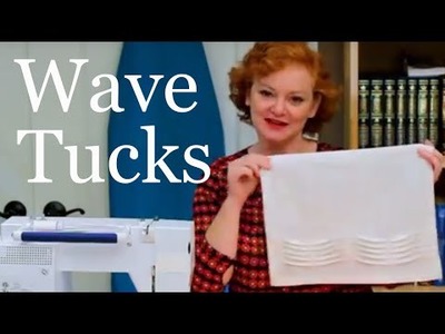 How to Sew Wave Tucks - Hand Washing Towel
