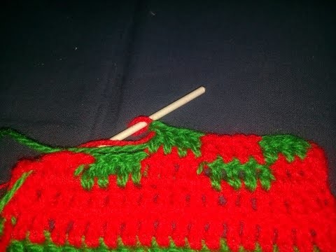 In Crochet How to work with two colours vertically