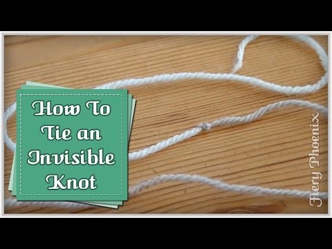 Join Knitting or Crochet Yarn with an Invisible Knot :: by Babs at MyFieryPhoenix