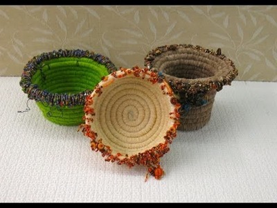 Learn How to Make a Fiber Coil Beaded Basket