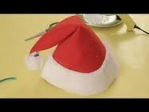 Origami Christmas - How to make an Origami Santa Claus Cap.Hat