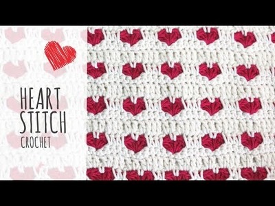 Tutorial Heart Stitch Crochet (Valentine's Day)