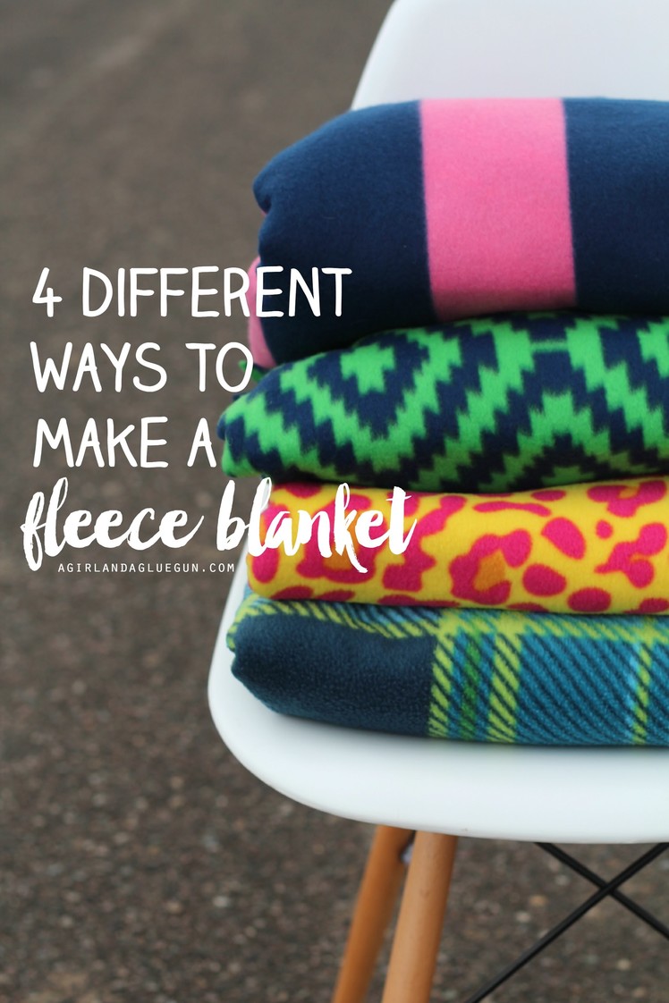 4 different ways to tie a fleece blanket and how to finish corners