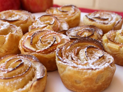Easy recipe: How to make apple roses with custard filling