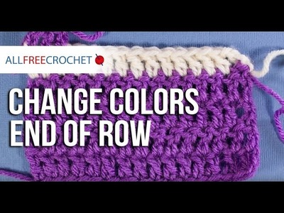 How to Change Yarn Colors End of Row