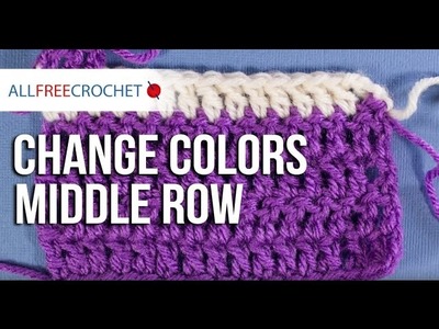 How to Change Yarn Colors Middle Row