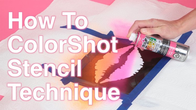 How To ColorShot Stencil Technique