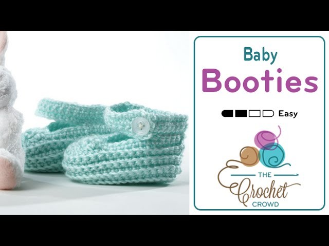 How to Crochet Baby Booties: Strap Booties
