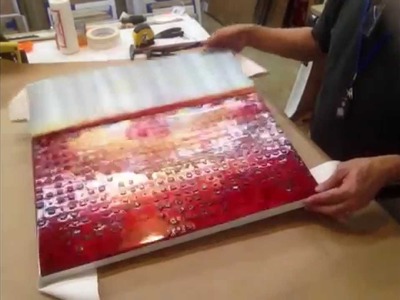 How To Do Gallery Wrap and Frame a Roll Canvas