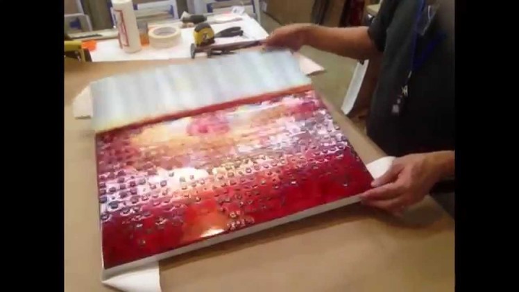 How To Do Gallery Wrap and Frame a Roll Canvas
