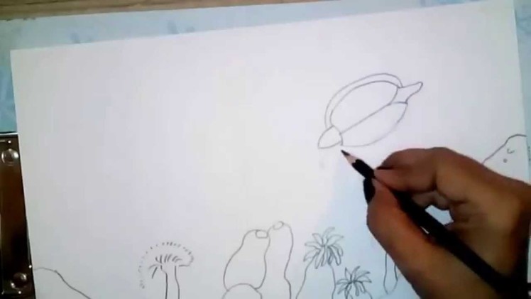 How to draw an underwater scene for kids - 2