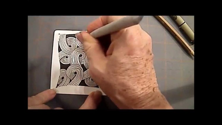 How to Draw Zentangle Pattern Sand Swirl
