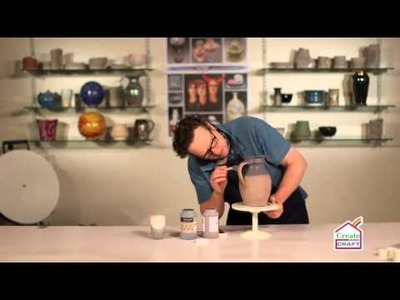 How to Glaze a Biscuit Fired Bellied Jug Part 2 | Craft Academy