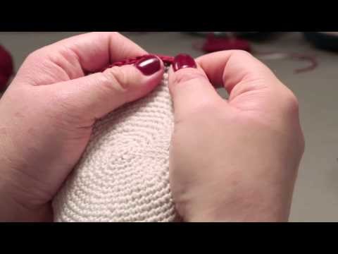 How to knit a kippah- step 8 (Final)